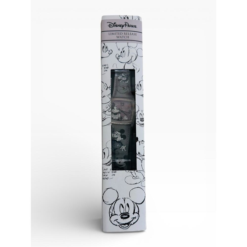 Disney World- MICKEY MOUSE Limited Release Monochrome Wrist Watch Silver